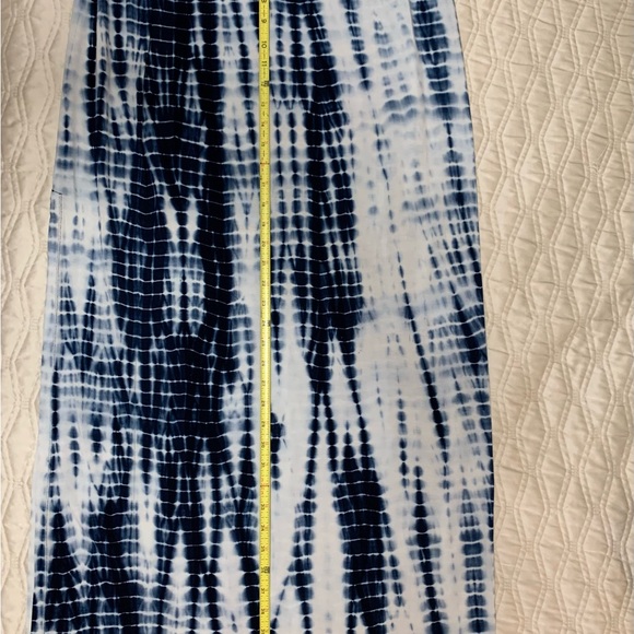 Athleta Maxi Skirt Size Large (L) Navy & White Tie Dye/Shibori Print - Picture 11 of 11